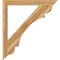 Ekena Millwork Olympic Traditional Rough Sawn Bracket, Western Red Cedar, 4"W x 44"D x 48"H BKT04X44X48OLY01RWR - alternate 3